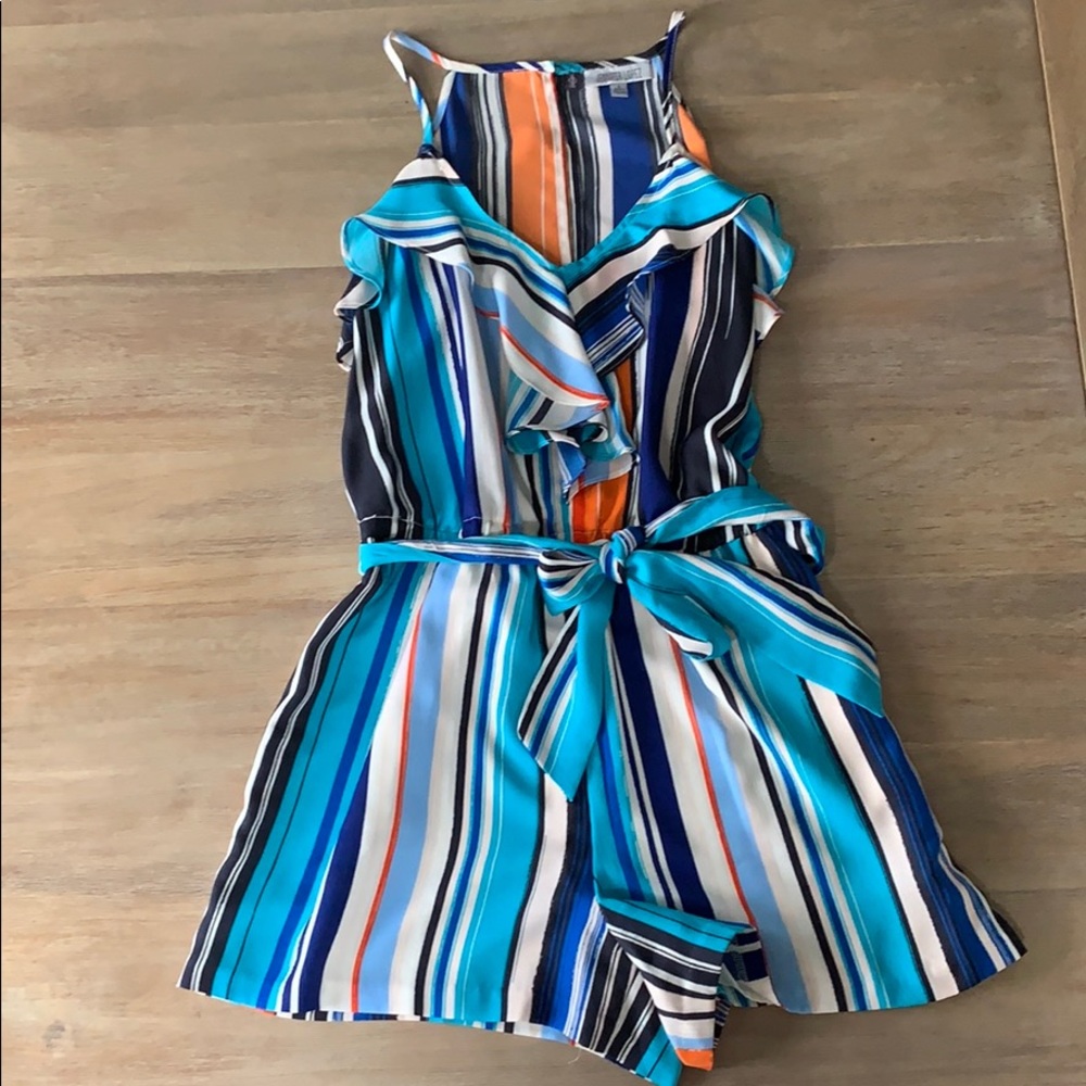 Jennifer Lopez Striped Romper